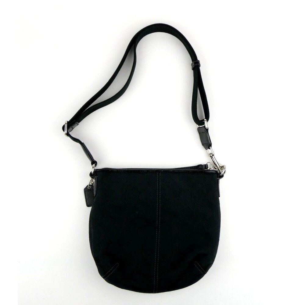 Coach Black Signature Fabric Crossbody Bag - Picture 8 of 13